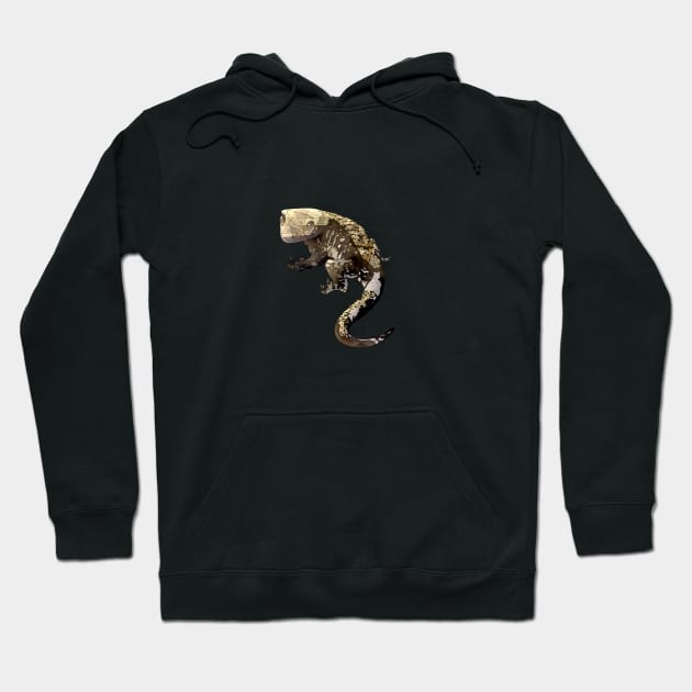 Merlin Crrested Gecko Hoodie by Blacklightco